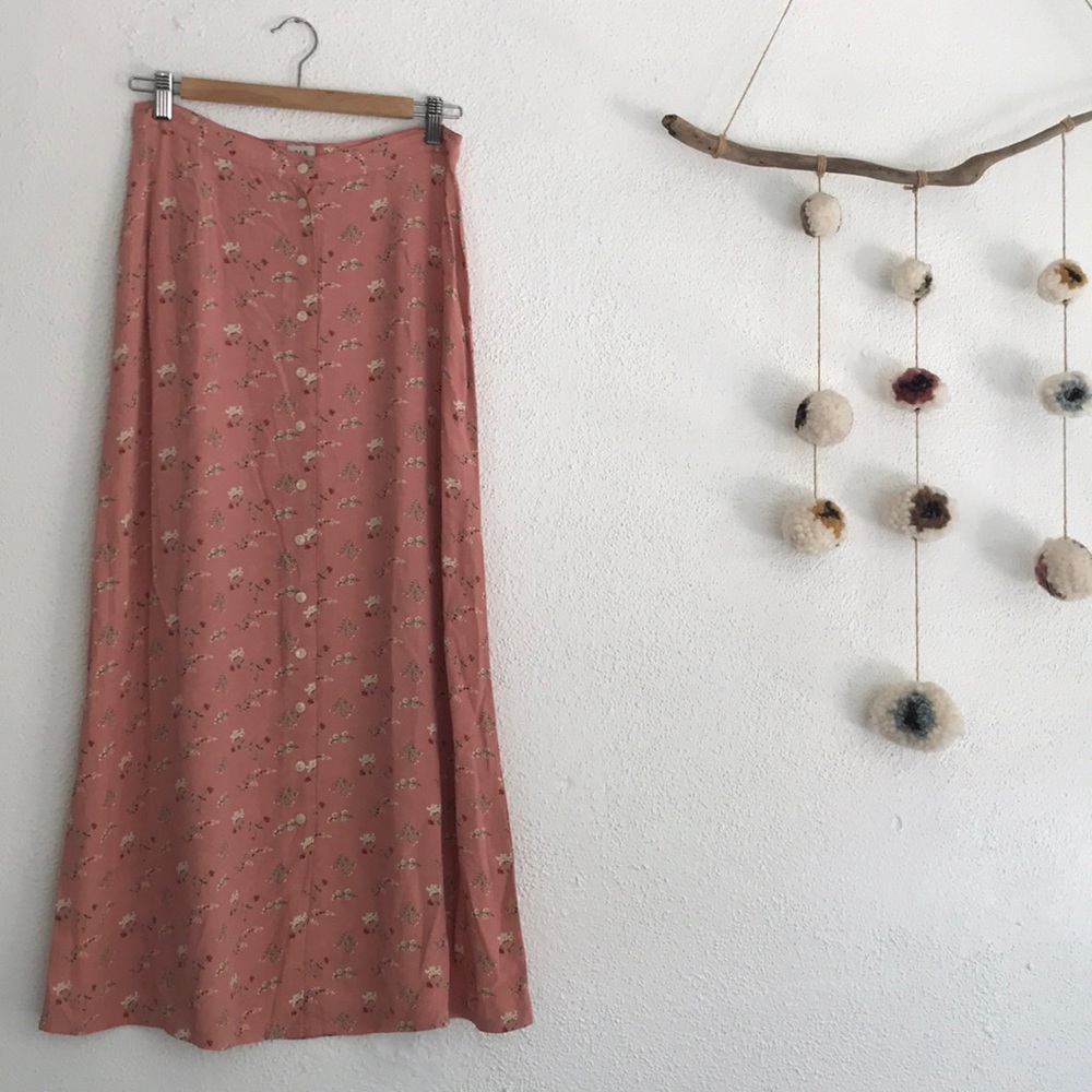 Floral Buttondown Skirt